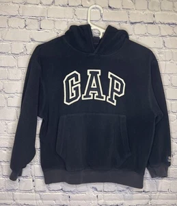 Vintage Lot Of 2 GAP Kids Fleece Hoodie Sweatshirt Spell Out, Blue, Red, Sz Med - Picture 1 of 19