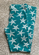 Girl's Gymboree Sz 10 Seaside Stroll Starfish Aqua Blue Leggings EXC Free Ship