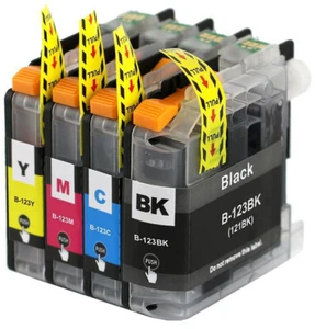 Lot Ink Cartridges fits for Brother LC123 DCP-J552DW DCP-J752DW MFC-J4410DW - Picture 1 of 15