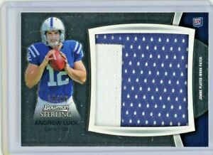 Andrew Luck 2012 Bowman Sterling HUGE Jersey PATCH Rookie Card RC 14/99