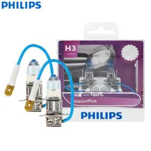 Philips H3 12V 55W PK22s VisionPlus 3250K Halogen Car Bulbs Original Fog Lamps - Picture 1 of 6