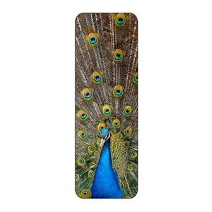 PEACOCK BIRD NOVELTY BOOKMARK SAME IMAGE BOTH SIDES GREAT GIFT - Picture 1 of 1