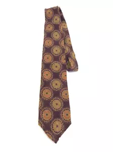 Vintage Purple Pure Silk Hand Sewn USA Burberrys London Mens Necktie Tie - Picture 1 of 7