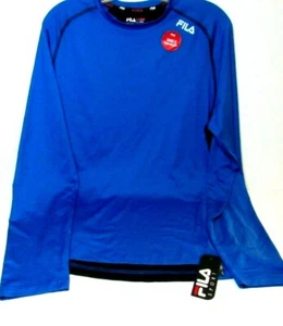 Neu mit Etikett Fila Sport Langarm-Laufshirt Sport Netzrücken blau L Herren - Bild 1 von 7