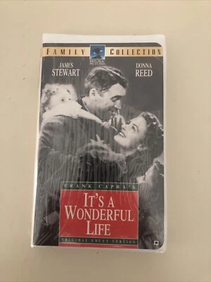 Its a Wonderful Life VHS James Stewart Vintage Original Uncut Version Sealed - Image 1 of 2