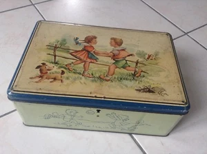 RARE Ancienne boite en métal Van Melle TBE enfantina - Picture 1 of 7