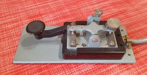 German Junker telegraph morse hand key, D.B.G.M. Honnef/Rh - Photo 1/9