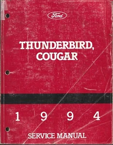 1994 Ford Thunderbird and Mercury Cougar Shop Service Manual - Picture 1 of 2