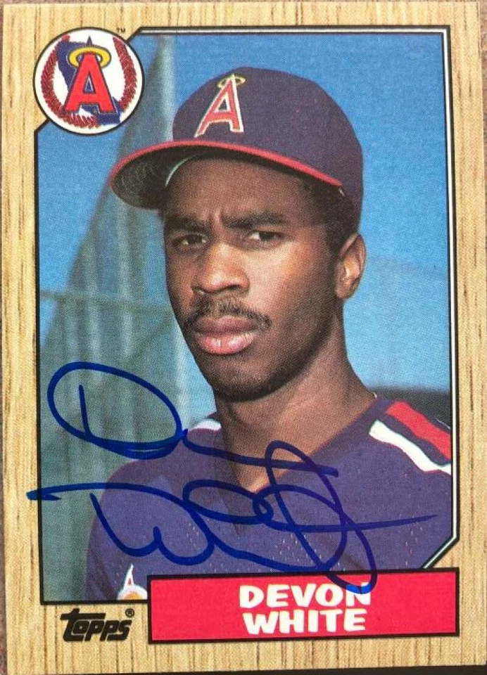 Devon White Autografiado 1987 Topps #139 Foto 1 de 1