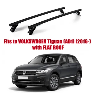 Premium Roof Rack Bars For VOLKSWAGEN Tiguan (AD1) (2016-) Flat Roof ST306/404M - Picture 1 of 5