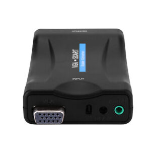VGA To SCART Video Audio Converter Adapter USB NTSC PAL SECAM DE NED