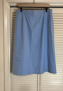 Vintage LL Bean Skirt Women’s Size 18 Blue Skirt Pockets - Picture 1 of 4