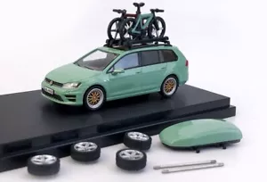 VW Volkswagen Golf Variant (Wagon) MkII + Bici - Verde - Zoom 1:64 - Foto 1 di 6