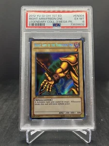 Yu-Gi-Oh! 2012 1. Auflage Rechter Arm des Verbotenen Legendären Coll. 3 PSA 6 - Bild 1 von 2