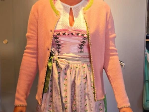 Damen Trachten-Strickjacke, rosa, von Moser Trachten, Gr. 40 - Bild 1 von 6