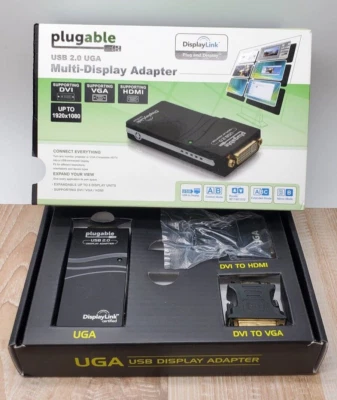 Plugable USB 2.0 UGA Multi-display adapter, UGA-165 T19 - Image 1 of 2