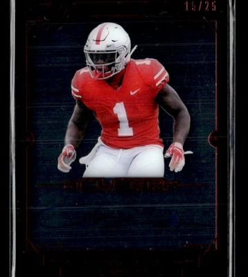 Johnnie Dixon 2019 Leaf Trinity Red Auto 15/25 - Image 1 of 2