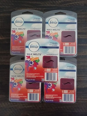 Febreze Wax Melts Air Freshener Refills with Gain, Moonlight Breeze Pack of 5 - Image 1 of 2