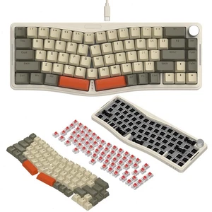 AKS068 Wired 65% Alice Layout Gaming Keyboard Hot-swap RGB VIA Programmable NKRO - Picture 1 of 14