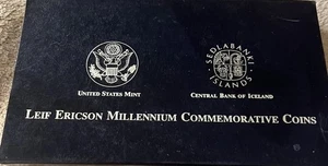 US Mint 2000-P Silver Commemorative Coins Leif Ericson Rare Only 500,000 Minted! - Picture 1 of 6