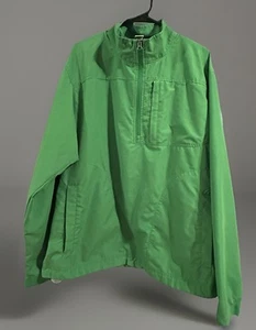 Duluth Trading Shirt Mens Large Bogey Windshirt Green Pullover Lightweight - Picture 1 of 3
