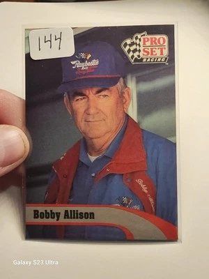 Bobby Allison #144 – Hueytown’s Finest! Own a Piece of ‘92 Pro Set Glory! - Image 1 of 2