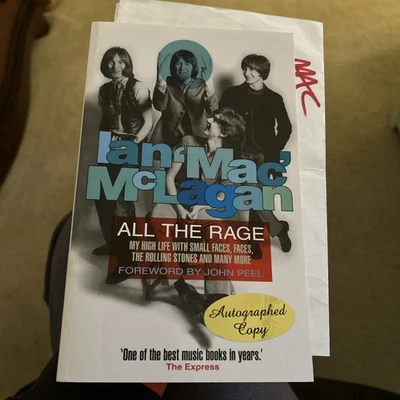 SIGNED Ian 'Mac' McLagan All The Rage - Small Faces Rod Stewart Rolling Stones + - Image 1 of 4