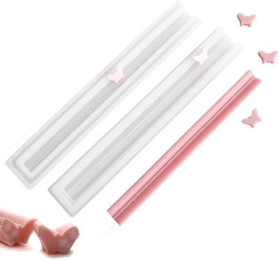 Butterfly Tube Column Silicone Soap Candle Mold Embed Soap Making Supplies Silic - Image 1 of 4