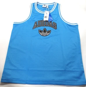 Neu Adidas Originals Trikot Jungen Jugend Gr. XL Retro Vibe Blau Neu mit Etikett - Bild 1 von 8