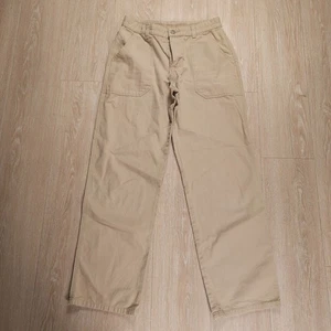 Pantaloni chino vintage Patagonia vita alta donna taglia 8 beige cotone biologico escursionismo - Foto 1 di 14