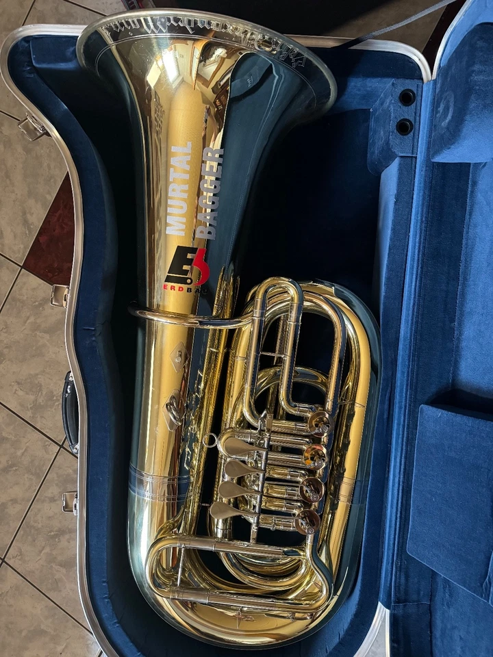 Kaisertuba, B-Tuba 164 in Gold-Messing, BJ 2007, Marke Alexander, top Zustand - Bild 1 von 1