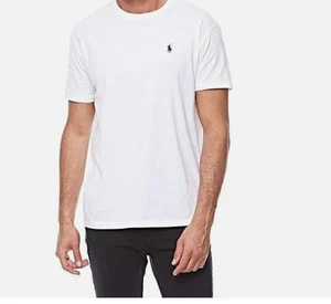 Polo Ralph Lauren bianca maglia girocollo maglietta uomo taglia XL nuova con etichette - Foto 1 di 3