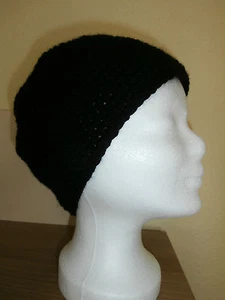 Mütze Häkelmütze Kindermütze Dame Wintermütze Boshi Beanie schwarz L 57 - 60 cm - Bild 1 von 1