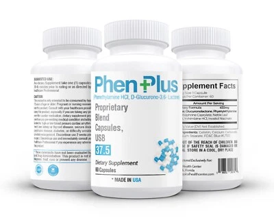 PhenPlus 37.5 Max fuerza quemador de grasa energía píldoras de dieta perder peso rápido Foto 1 de 4