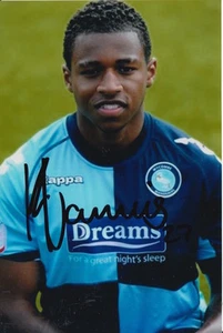WYCOMBE WANDERERS HAND SIGNED KADEEM HARRIS 6X4 PHOTO. - Picture 1 of 1