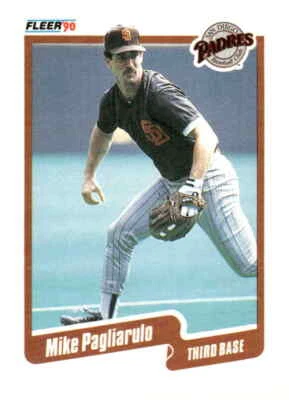 1990 Fleer #163a Mike Pagliarulo - Image 1 of 2