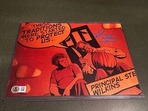 DYLAN BAKER signed TRICK OR TREAT 8x10 Principal Steven Wilkins Beckett COA - Picture 1 of 3