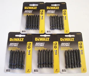 30 DEWALT IMPACT READY 2" PHILLIPS #2 SCREW BITS DRIVER PH2 P2 20V 18V DW2022IR6 - Picture 1 of 1