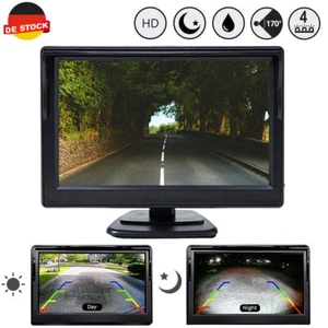 Rückfahrkamera Einparkhilfe Auto KFZ PKW Kamera mit 5'' LCD Monitor Nachtsicht - Bild 1 von 12