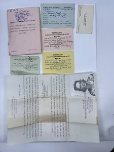 US Aid Letter Lot ID Commissary Card Indonesia 1963 Vintage RARE usaid cia spy - Picture 1 of 10