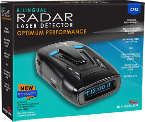 Whistler Cr93 High Performance Laser Radar Detector: 360Â° Protect, Bilingual Gps</div>Opens in a new window or tabBrand New