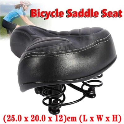 Comfort Wide Big Bum Soft Gel E-bike Bicycle Saddle Seat Air Cushion Gel Pad - Image 1 of 4
