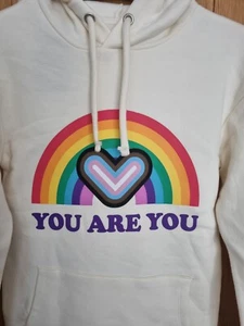 Hoodie With Rainbow🌈Size XXS Cream Very Smart New With Tags FAB ! - Picture 1 of 23