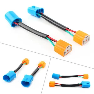 2x Conversion Wire 9007 HB5 TO 9003 HB2 H4 Two Harness Head Light Bulb Connector - Picture 1 of 1
