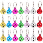 24 Colorful Cat Dog Collar Bells with Metal Ring