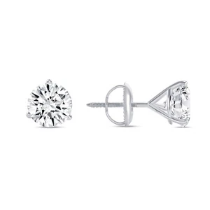 5,4 ct G/VS runde Lab Created Grown Diamond Ohrringe 950 Platin Ohrstecker Martini - Bild 1 von 4
