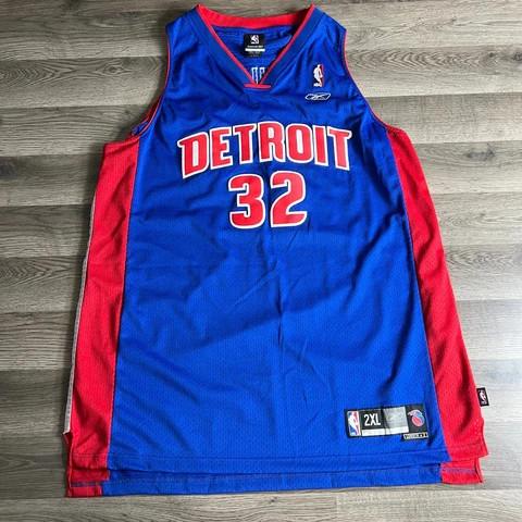 Detroit Pistons Jersey Mens XXL +2 Authentic Reebok Team Apparel 32 Rip Hamilton Cover