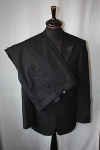 Vtg Ben Sherman black Tuxedo evening dinner 2 piece suit small W 32 L 27 revival - Picture 1 of 13