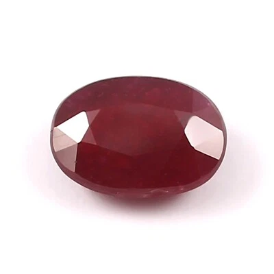 2.33 CT - Fine Quality Natural CERTIFIED Burma Ruby Loose Oval Gemstone Cut - Image 1 of 4