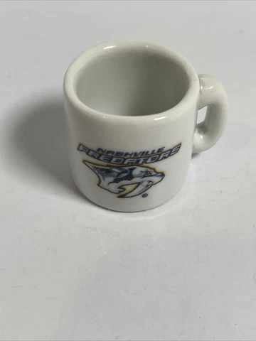 Vtg Rare NHL Vending Machine Mini Coffee Mug Cup NOS nashville predators hockey Cover
